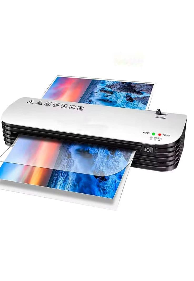 Laminadora Enmicadora Termica+cortador De Papel+300micas Blanco