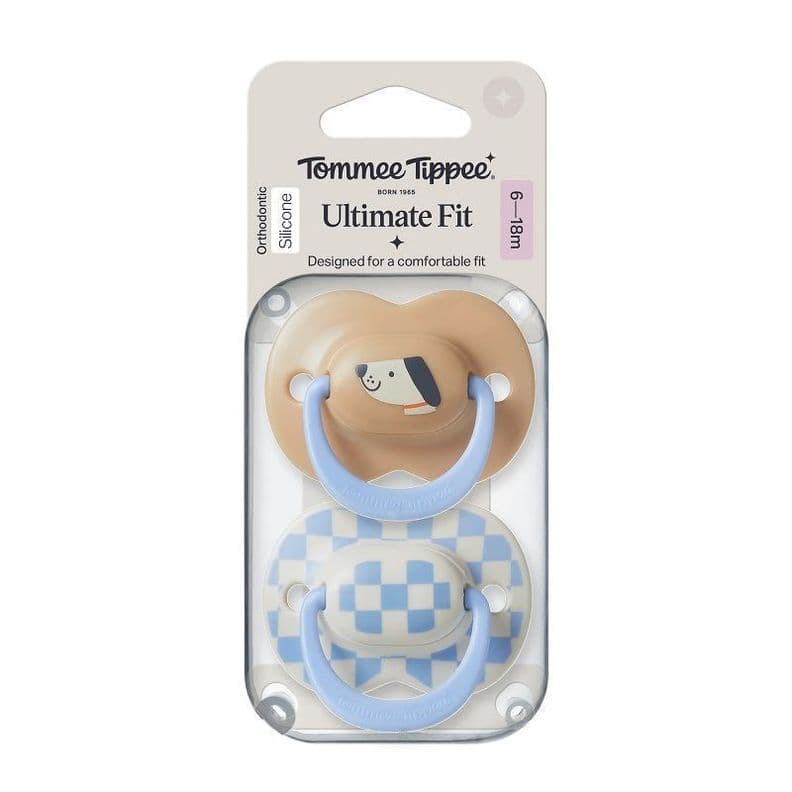 Chupete de silicona Ultimate Fit 2 unidades 6-18 meses nino Cafe 6 a 12 Meses