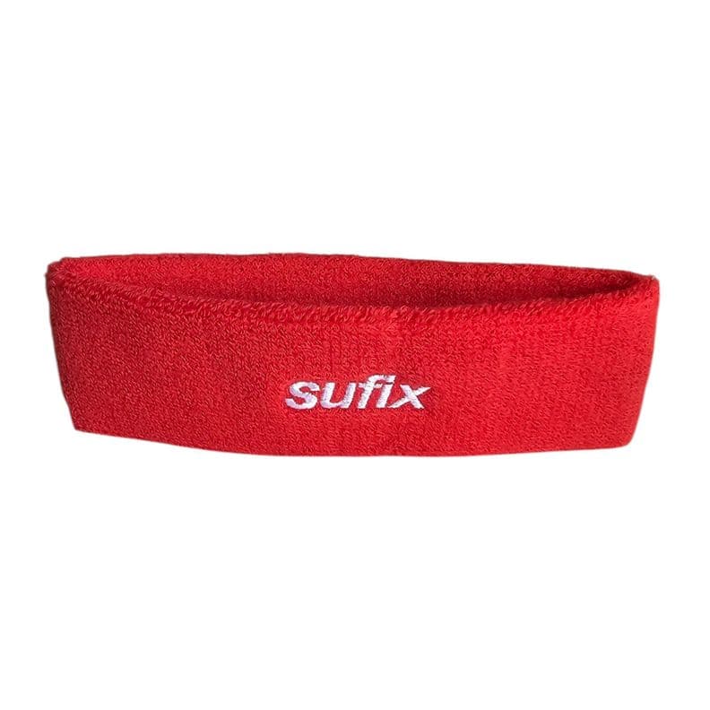 Cintillo Deportivo Sufix Sudor Pelo Algodon Banda Cabeza Rojo