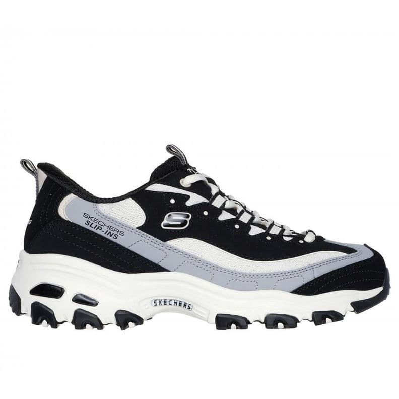 Zapatilla Mujer D'LitesSmooth Nostalgia Negro Skechers CL 35