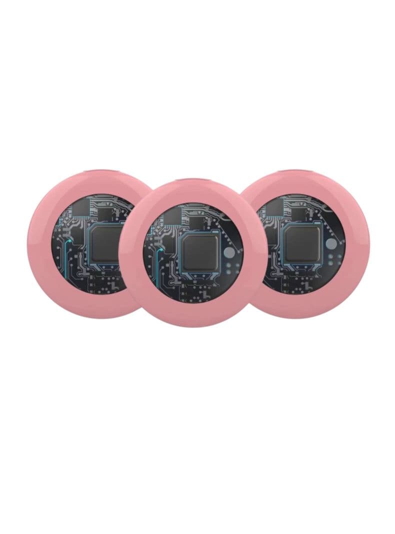 Combo 3 Localizadores de Rastreo Global Compatibles con Apple Rosado