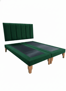 CAMA SUPER KING LINEAL VERDE FELPA