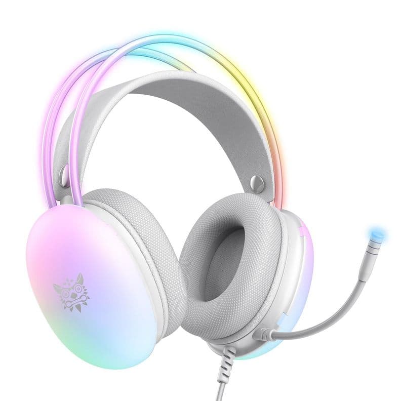 Audifonos Perifericos Gamer Onikuma X25 RGB Blanco