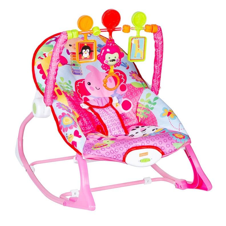 Silla Nido Mecedora Rocker Elephant Rosado Recien Nacido