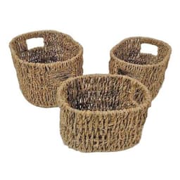Cestas Ovaladas Set de 3 Cafe