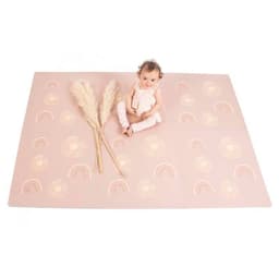 Alfombra Juegos Bebe Goma Eva Arcoiris Rosado