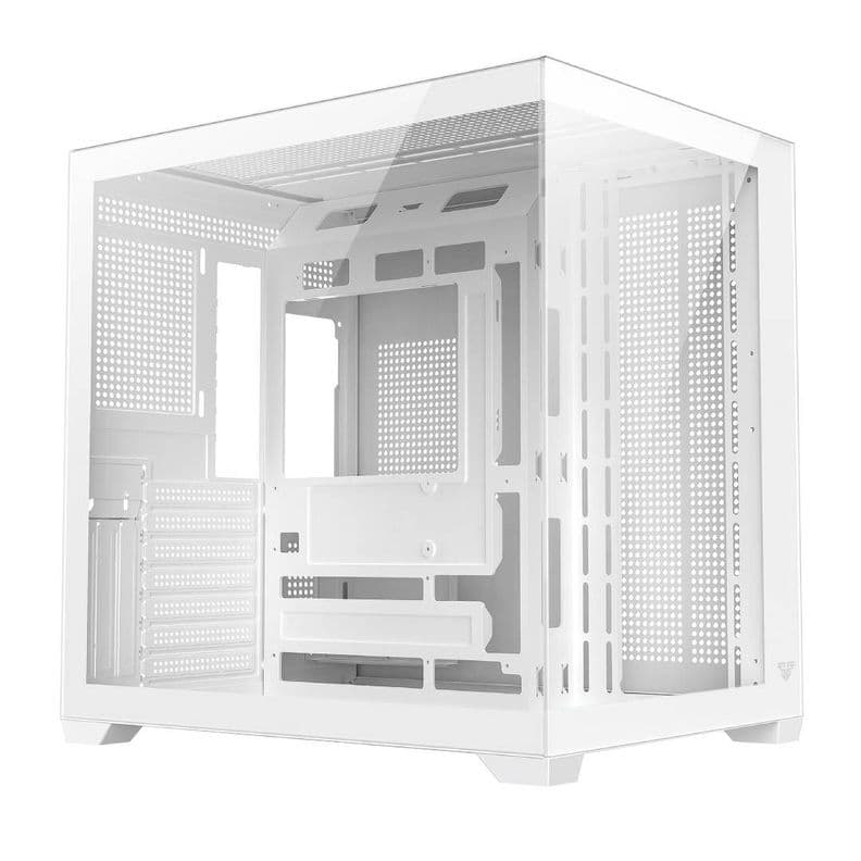 Gabinete Fantech CG85 LUMINA RGB White Blanco