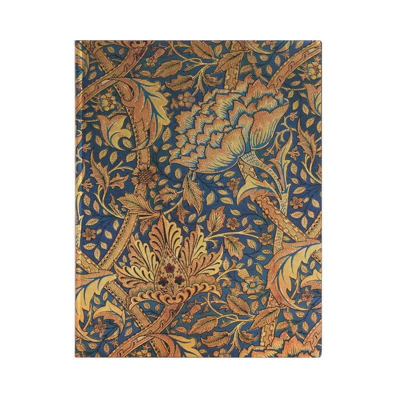 Libreta William Morris Tapa Flexible Con Lineas, Ultra Blanco