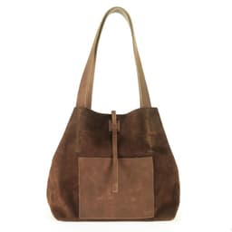 Cartera de cuero modelo JANE Chocolate Cafe Oscuro