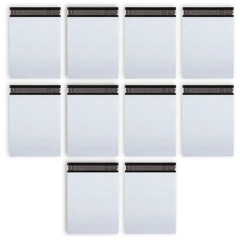 Bolsas Courier 17x30 cm Resistentes Pack x1000 Blanco