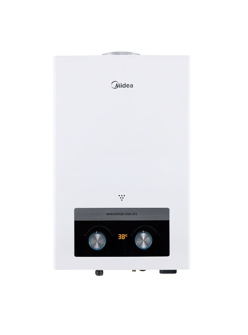 Calefont 13 Litros Tiro Natural Gas Licuado Midea Blanco