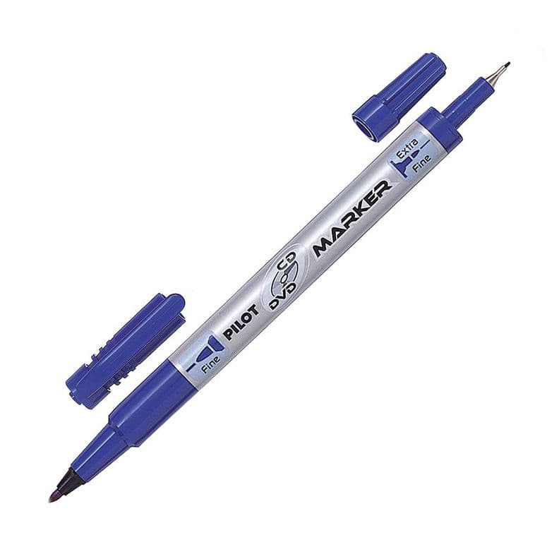 Marcador CD+DVD Doble Punta Azul Pilot