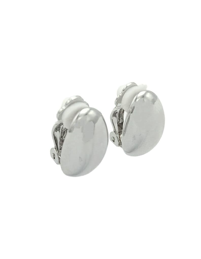 Aros Gota Espejo Plateada Sin Perforacion Earcuff