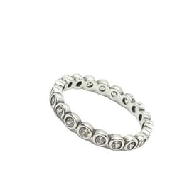 Anillo Pila Plata 925 Lujo Amor Zirconia Compromiso Apilable talla 9