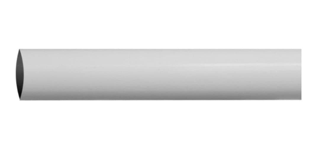 Barra Bano O Closet Redonda 1'' Blanco 1,5 Metros Dvp