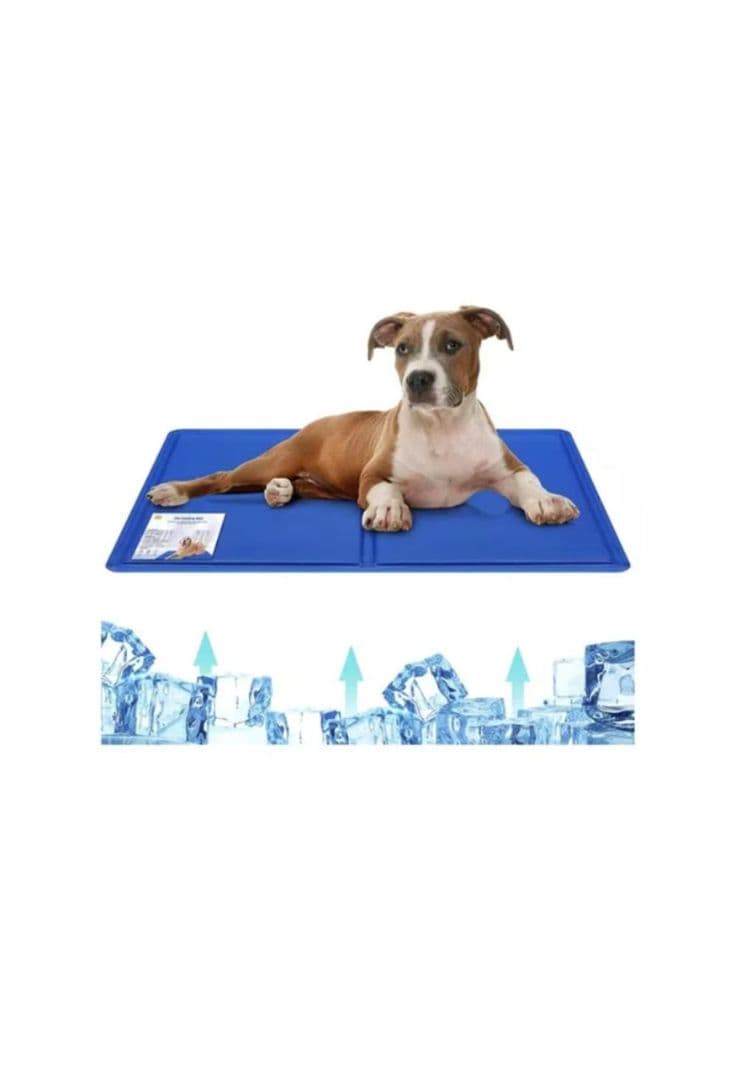 Manta Refrescante Cama Alfombra Almohadi para Mascotas 40x50 Azul