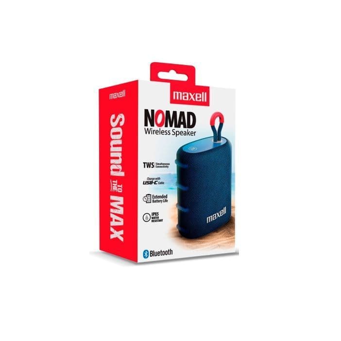 Parlante Bluetooth Maxell Portatil Modelo BT-NOMAD Azul