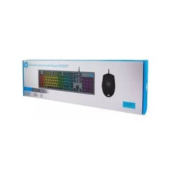 Kit Teclado y Mouse retroiluminado Gamer HP KM300F