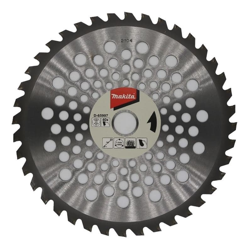 Disco Sierra Desbrozadora 255x25,4x1,25mm 40d Makita D-65997 Gris