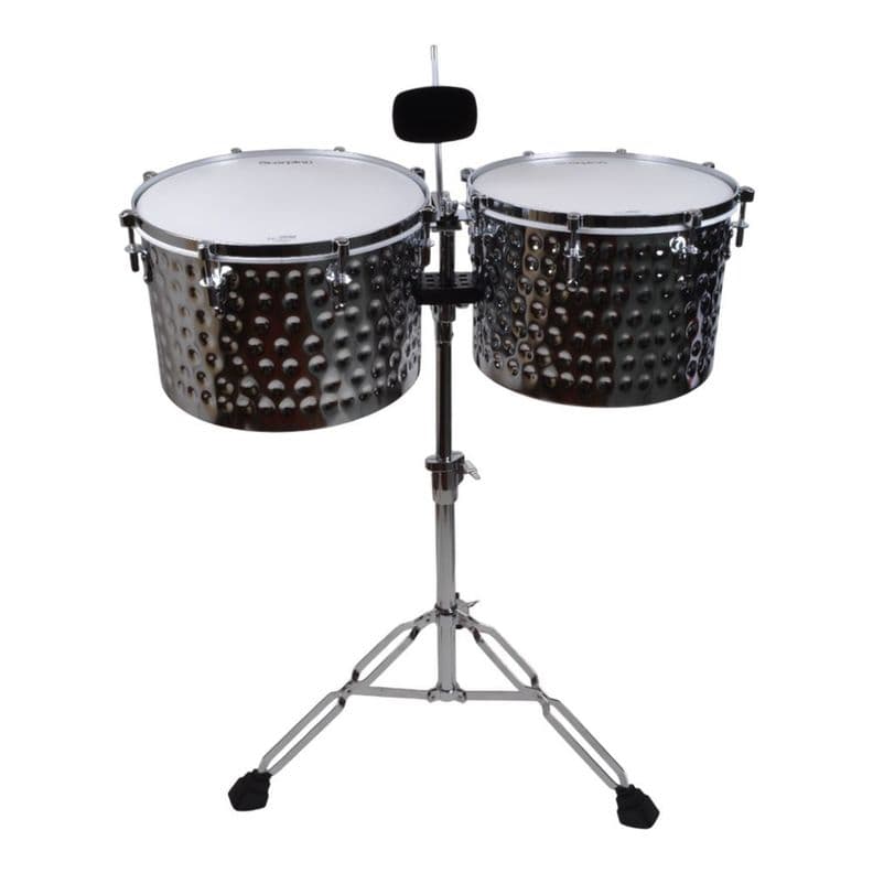 TIMBALES HQ 15 14 CON CENCERRO SILVER MART DR 2SL SCORPION Silvermetal