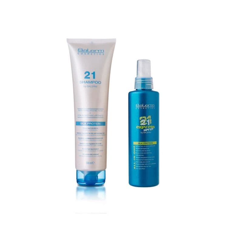 Shampoo Salerm 21 Proteina De Seda 300ml + Salerm 21 Express
