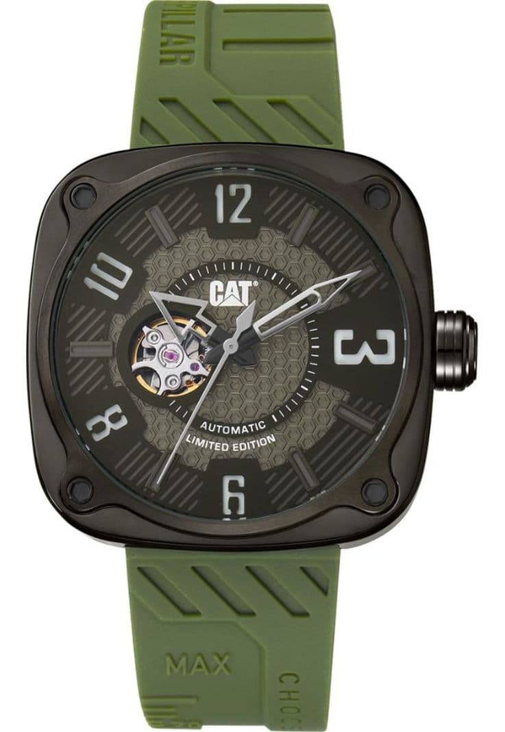 Reloj Cat Hombre Edicion Limitada AT-168-23-331 Auto Square Negro