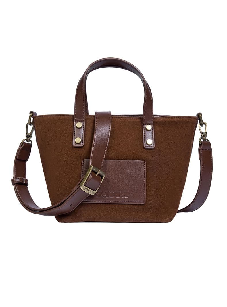 Cartera Bandolera efecto Gamuza Zappa - ZAM019X Cafe Oscuro