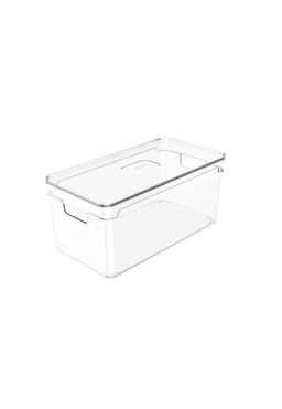 Organizador de Despensa Con Tapa Clear 30 x 15 x 13 cm Diseno 2