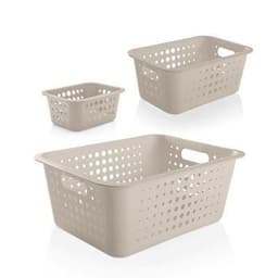 Conjunto de Cestas Organizadoras Beige