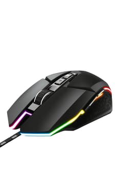 Mouse Gamer Ambidiestro Trust Idon Gxt 950 Full RGB 6000 Dpi Negro