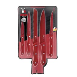SET 6PC CUCHILLOS ACER.INOX ROJO MILKY