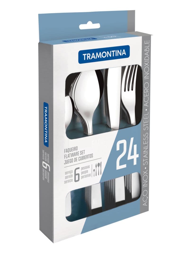 Juego De Cubiertos Tramontina 24 Piezas Linea Cosmos