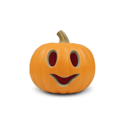 Calabaza Con Luz Led 23x22cm Decoracion Halloween