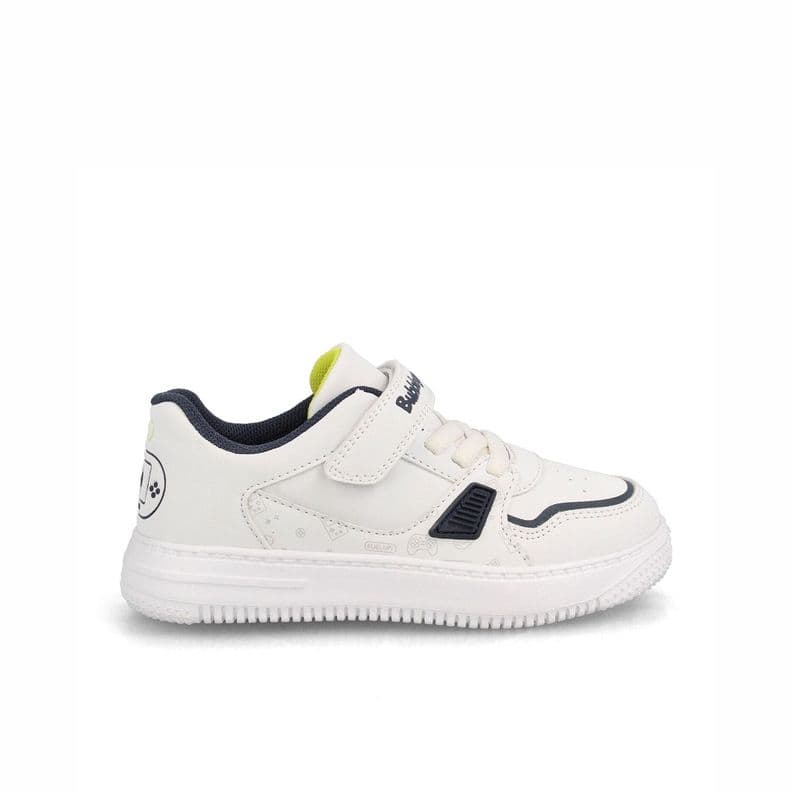 Zapatilla Nino Bubblegummers Juno Blanco - Azul Marino 29