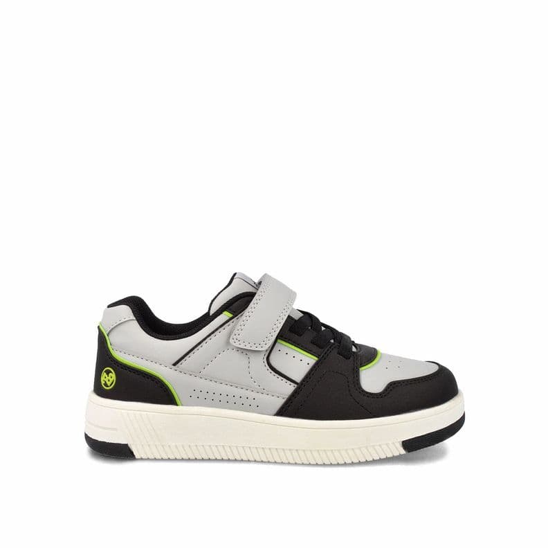 Zapatilla Nino Bubblegummers Arnie Gris Claro - Blanco 33