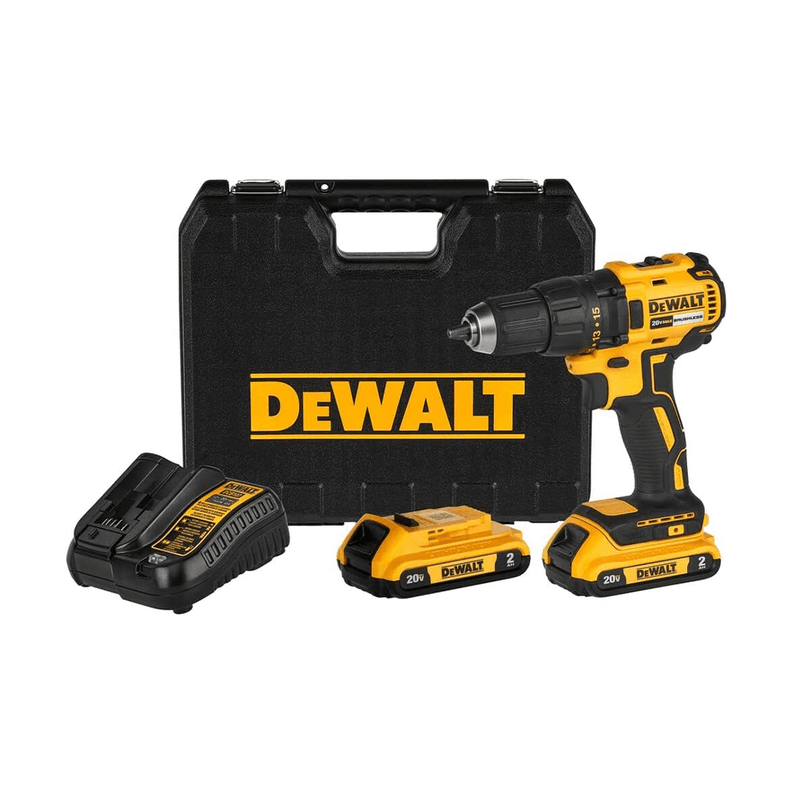 Kit Taladro Atornillador Inal 13mm 20V MAX Dewalt DCD7771D2-B2 Amarillo 4 Kg