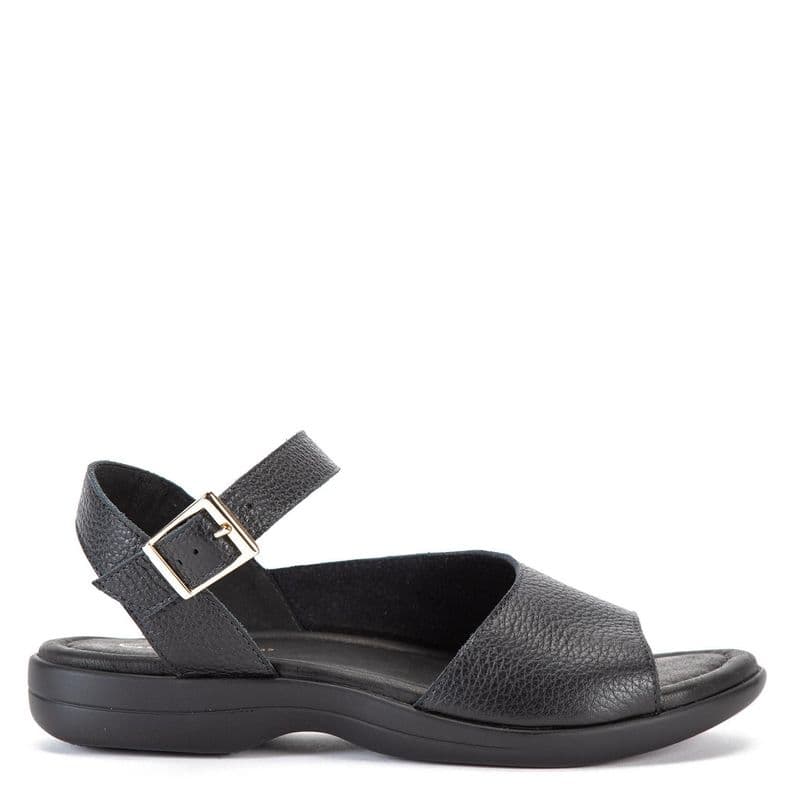 Sandalia de cuero mujer Gacel negro Arely CL 39 | UK 6.5 | 25.1 CM