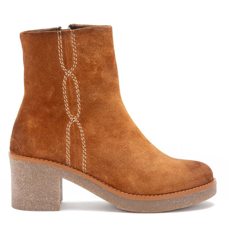 Botin de cuero mujer Gacel tostado Meg Cafe CL 37 | UK 5 | 23.8 CM