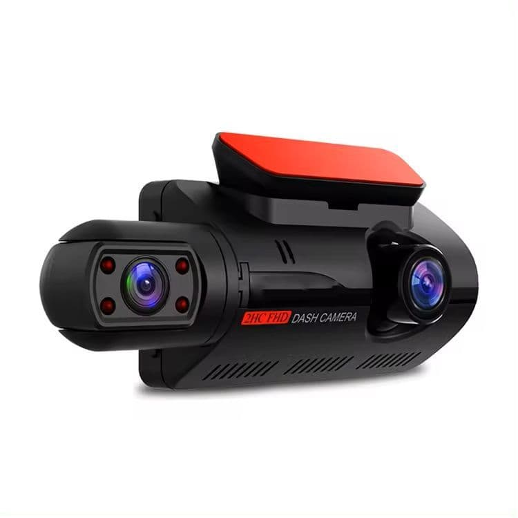 Dash Cam Camara Dual 1080P Angulo Amplio de 150 Grabacion en Bucle Negro
