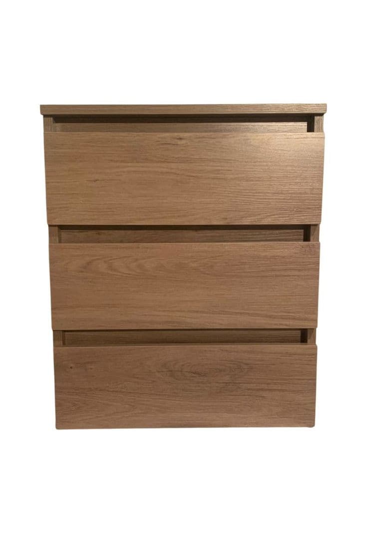 VELADOR DORMITORIO CALVARI 3 CAJONES MADERA Cafe Claro