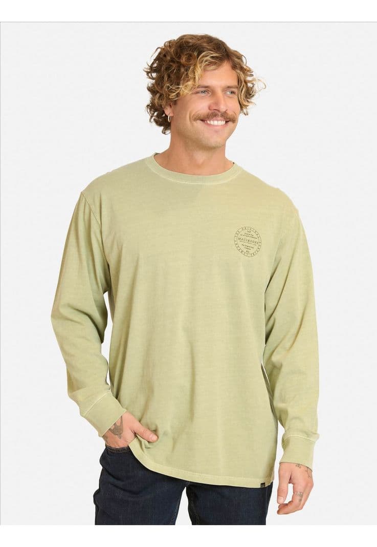 Polera ML Menoy Verde Hombre Maui And Sons S