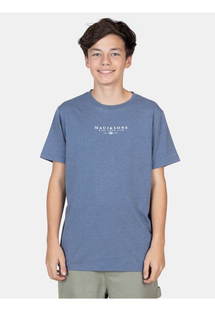 Polera MC RiderSoul Azul Infantil Maui And Sons 10