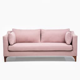 Sofa 3 Cuerpos Grecia Tela Rosa Rosado Pastel