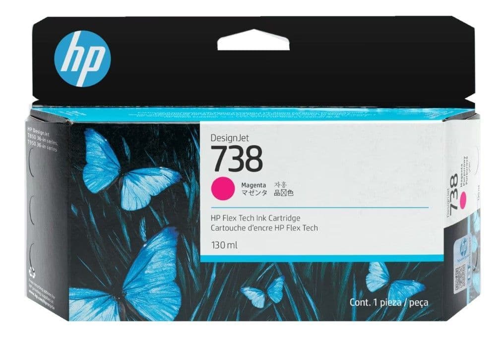Cartucho de Tinta DesignJet HP 738 Magenta de 130 ml