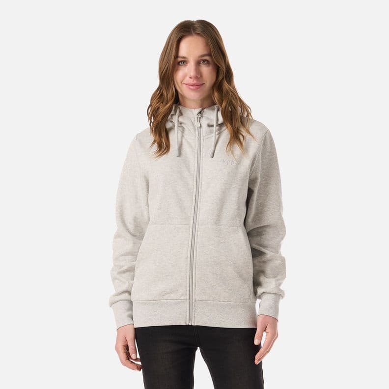 Poleron Mujer Ulmo Light Full Zip Hoody Sweatshirt Gris Lippi V26 XL