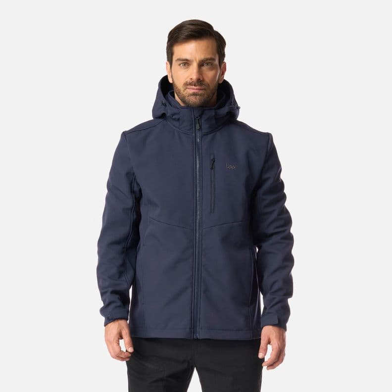 Chaqueta Hombre Macaya Softshell Hoody Jacket Azul Marino Lippi I26 S