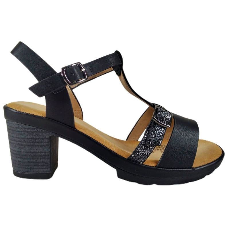 Sandalia de Mujer taco medio NH9 Yasna Negro 40