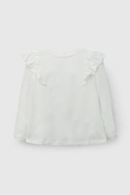 Polera jersey vuelos nina blanco 6-9M a 4-5A 3-4 anos