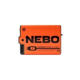 Bateria Recargable NEBO Li-ion 1100 mAh con Puerto USB-C Naranjo