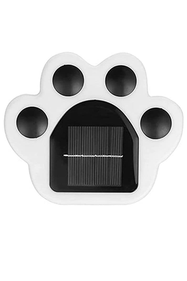Luz solar jardin estaca diseno huella calida Blanco